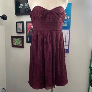 J Crew Chiffon Strapless Dress